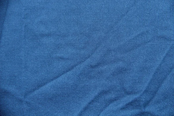 Old Crumpled Blue Fabric — Stock Photo, Image