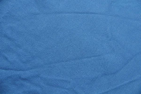 Vieux Tissu Bleu Froissé — Photo