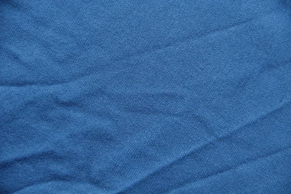 Vecchio Tessuto Blu Spiegazzato — Foto Stock