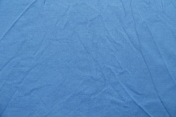 Velho Tecido Azul Amassado — Fotografia de Stock