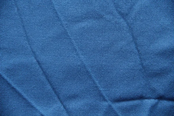 Eski Buruşuk Mavi Kumaş — Stok fotoğraf