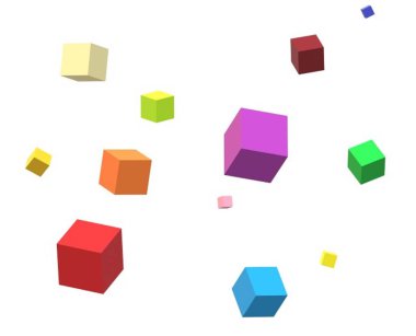 Geometrik şekillerin soyut arkaplanı