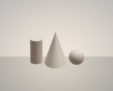 tablodaki geometrik şekiller