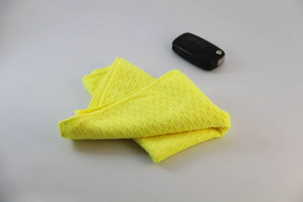 yellow car wash cloth
