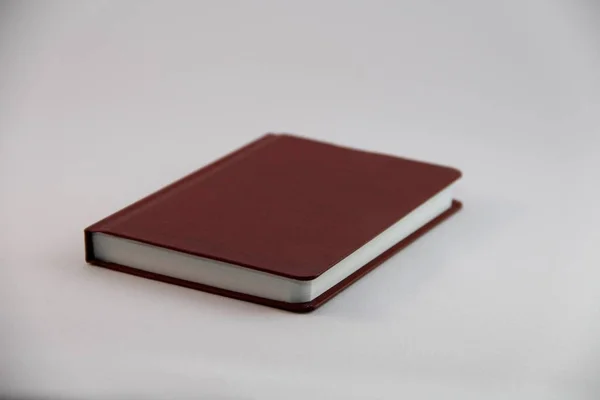 Quaderno Sfondo Bianco — Foto Stock