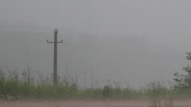 Granizo Verão Rússia — Vídeo de Stock