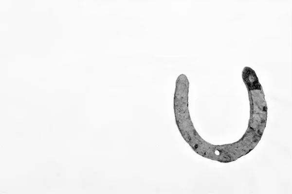 Horseshoe White Background — Stock Photo, Image