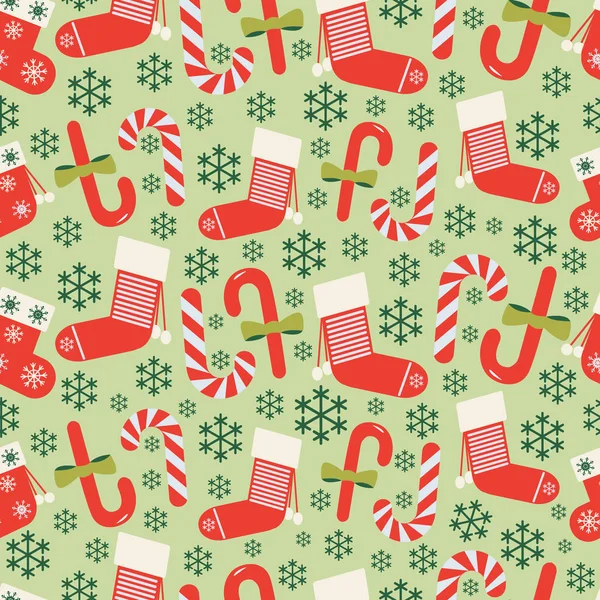 Christmas vector seamless pattern background — Stock Vector