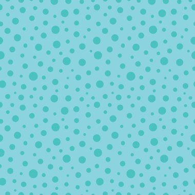 Vektör küçük mavi polka noktalar dikişsiz desen