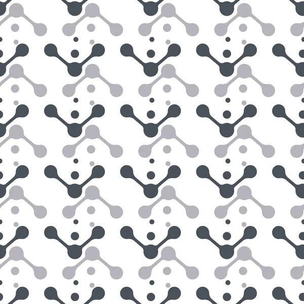 Vektör gri atomlar polks noktalar ile dikey çizgiler