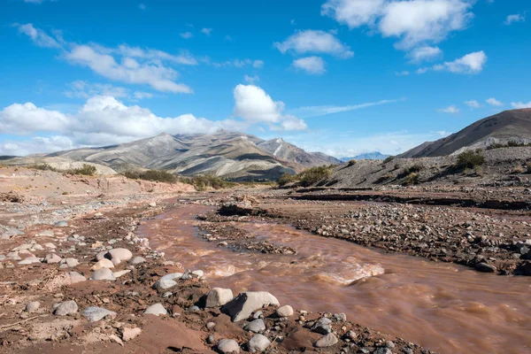 Layered Sedimentary Rocks Colorful Valley Rio Grande Spanish Great River — Stock Photo, Image