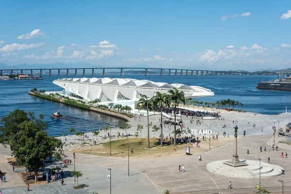 里约热内卢 2017年1月4日 明天博物馆 明天博物馆 设计由西班牙建筑师圣地亚哥卡拉特拉瓦 在里约热内卢 — 图库照片