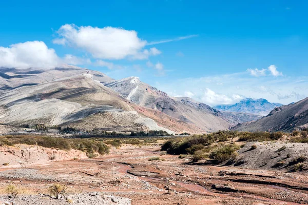 Rocas Sedimentarias Capas Colorido Valle Del Río Grande Sur Provincia — Foto de Stock