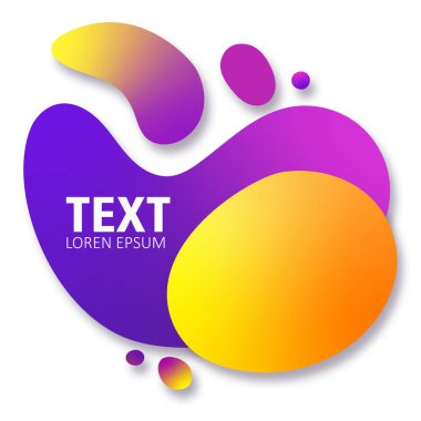 Soyut formu. Sıvı tasarım