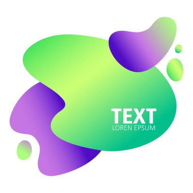 Soyut formu. Sıvı tasarım.