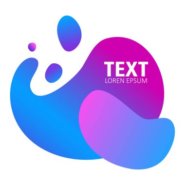 Soyut formu. Sıvı tasarım. 