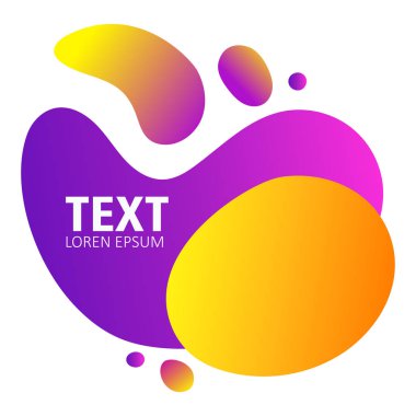 Soyut formu. Sıvı tasarım. 