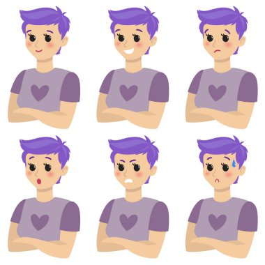 Bir dizi kadın duyguları. Hareketi. Avatar