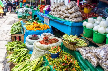 Fresh Vegetable Market, San Cristobal De Las Casas, Mexico clipart