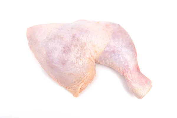 Gambe Pollo Crude Sfondo Bianco — Foto Stock