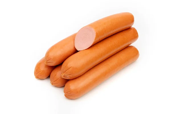 Sausages Isolated White Background — Stock Photo, Image