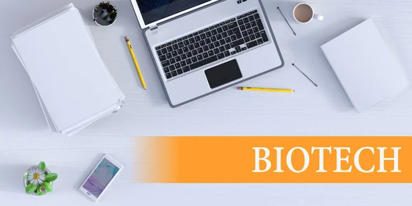 Biotech Rozwiązanie Online Jako Koncepcja Biznesowa — Zdjęcie stockowe