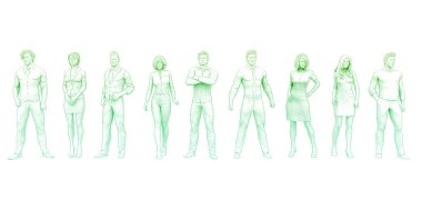 Röportaj İçin Bekleyen Potansiyel İş Adayları Konsepti İşe Alınıyor