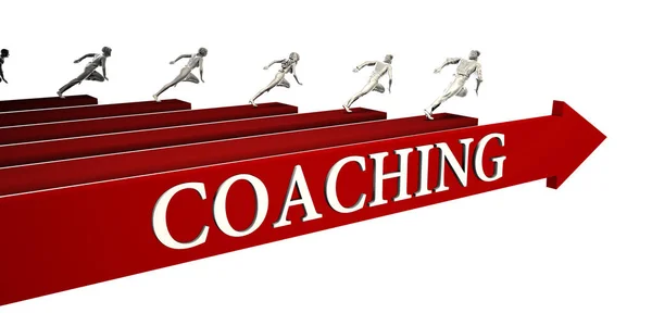 Coaching Solutions Ludzi Biznesu Sukcesu — Zdjęcie stockowe