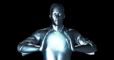 Küresel çözümler teknoloji kavramı sanat döngü