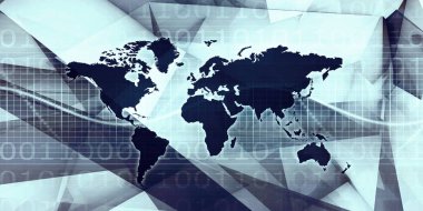 Küresel İş Geliştirme Analizleri Soyut Arkaplan Sanatı