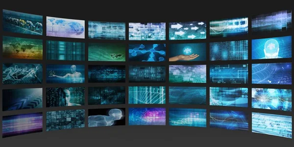 Digital Abstract Background Multimedia Technology Art — Stock Photo, Image
