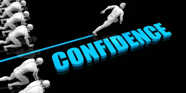 Superior Confidence Concept Competitive Advantage — Stock Photo, Image