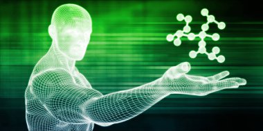 Sunum Arkaplanı Olarak 3B Molekül Yapısı