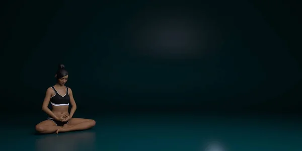 Yoga Spiritualität Als Konzeptkunst Der Meditation — Stockfoto