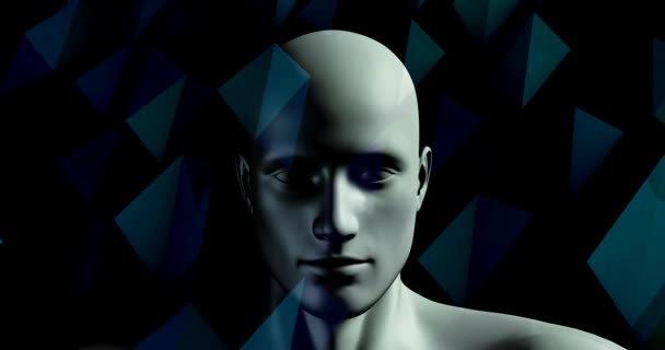 Actividad cerebral e inteligencia artificial — Vídeos de Stock