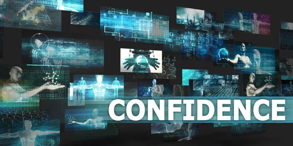 Confidence Presentation Background Technology Abstract Art — Stock Photo, Image