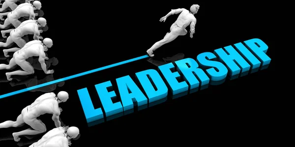 競争優位性の優れたリーダーシップの概念 — ストック写真