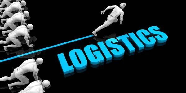Überlegenes Logistikkonzept Mit Wettbewerbsvorteil — Stockfoto