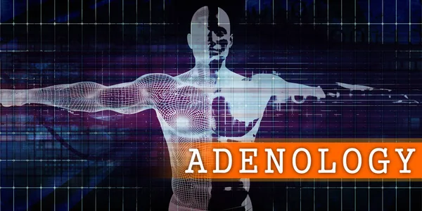 Adenology Medical Industry Human Body Scan Concept — Stock Photo, Image