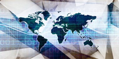 Küresel İş Geliştirme Analizleri Soyut Arkaplan Sanatı