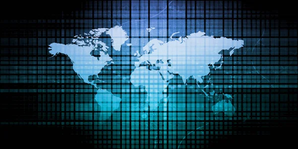 International Business Concept Background Network Data — Stock Photo, Image