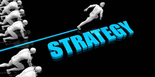 Superior Strategy Concept Competitive Advantage — Stock Photo, Image