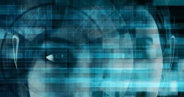 Veri Konseptiyle Geleceğin Teknolojisi Soyut Arkaplan