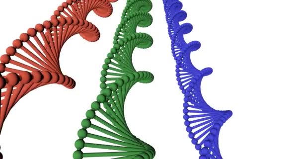 遗传学和Dna科学作为概念的医学研究 — 图库视频影像