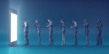 İnsanlar zombiler haline dönme teknoloji Smartphone
