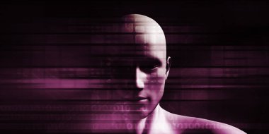 Veri bilgilerini tarafından çevrili adam