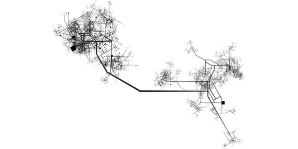 Mapa de ciudad —  Fotos de Stock