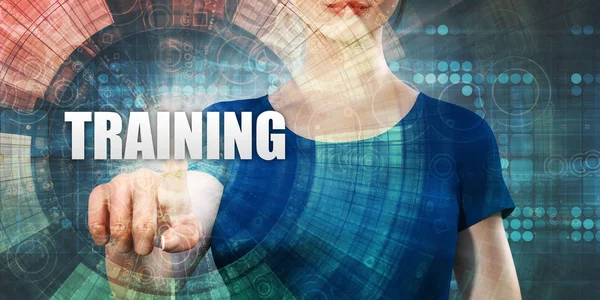 Woman Accessing Training — Stockfoto