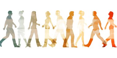 yürüyüş iş adamları