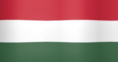 Macaristan Looping Arka Plan Dalgalı Bayrak